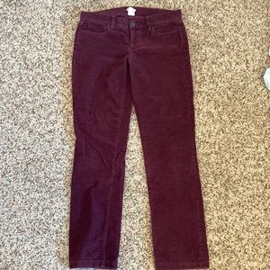 J Crew Matchstick cords. 27 short inseam.